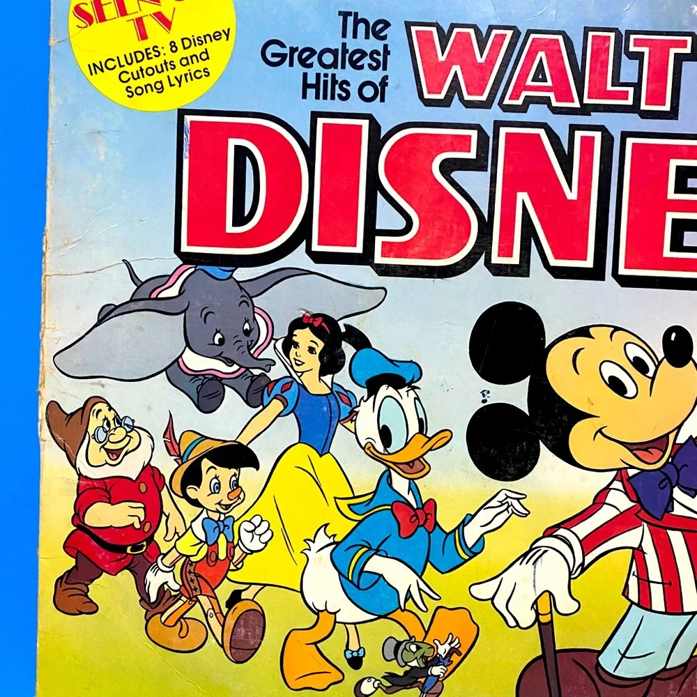 WALT DISNEY 1976 THE GREATEST HITS OF WALT DISNEY VINYL RECORD 24 SONGS RONCO - Picture 7 of 15